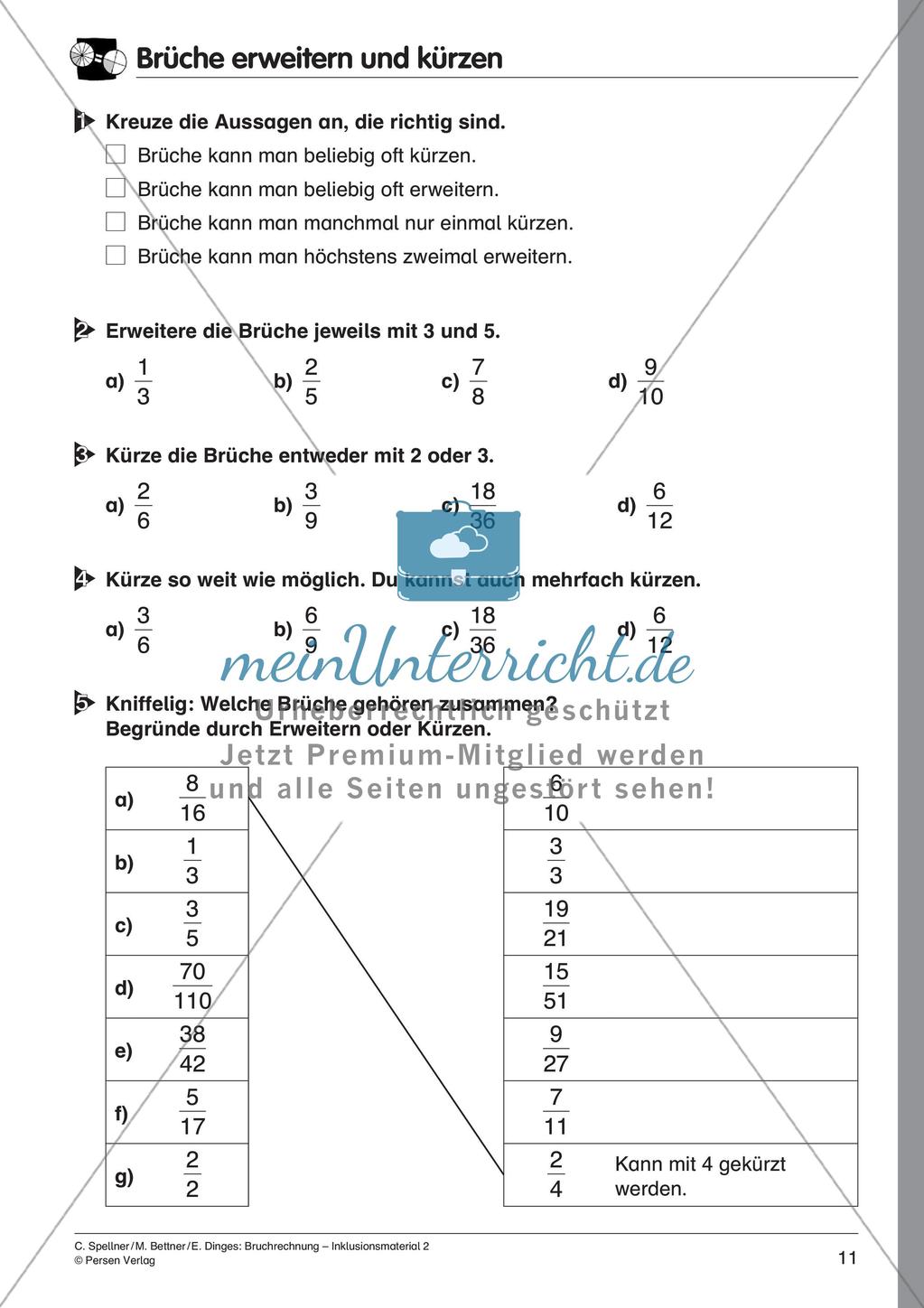 Vergleichen von Brüchen Preview 13