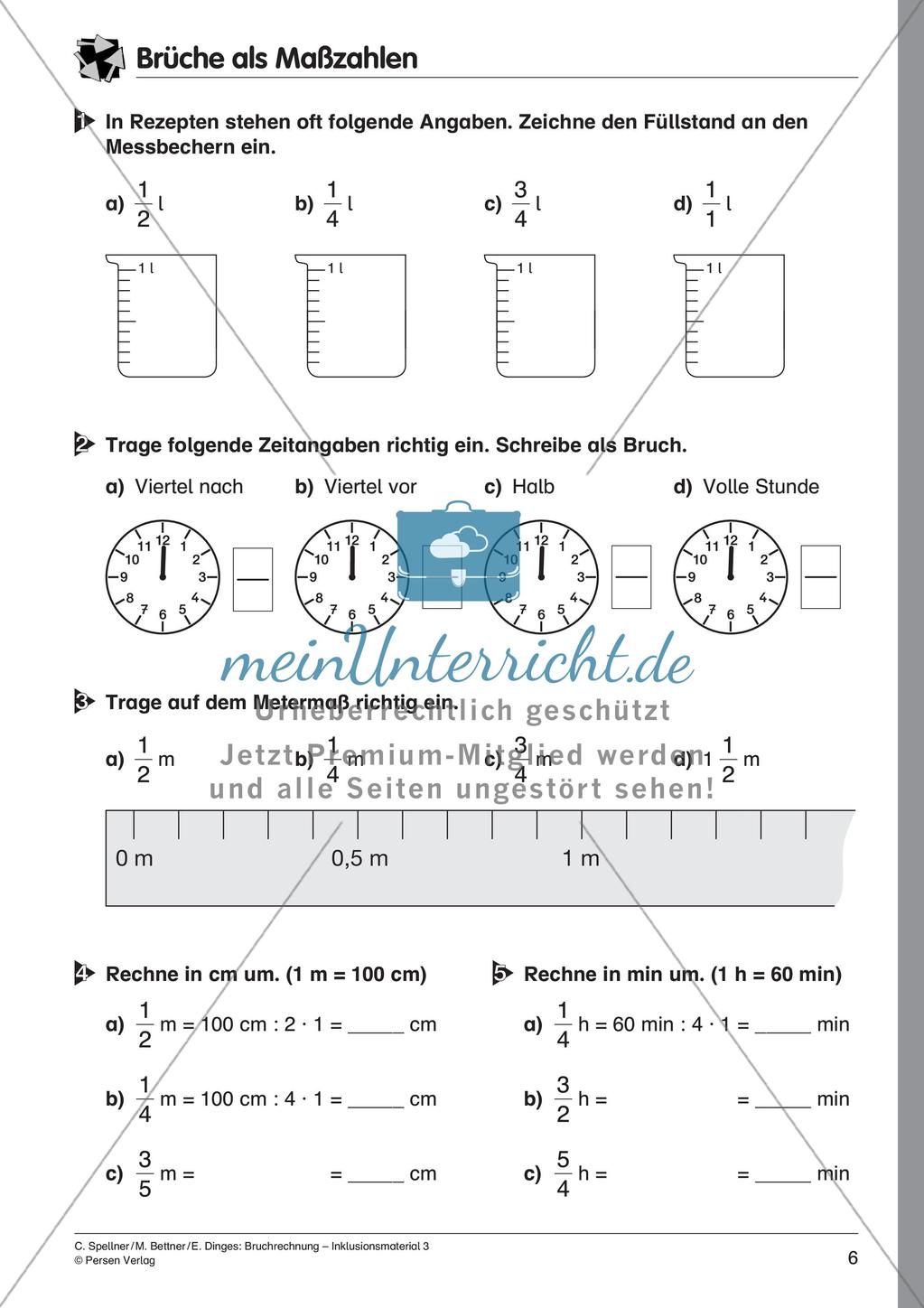 Bruchteile von Größen Preview 8