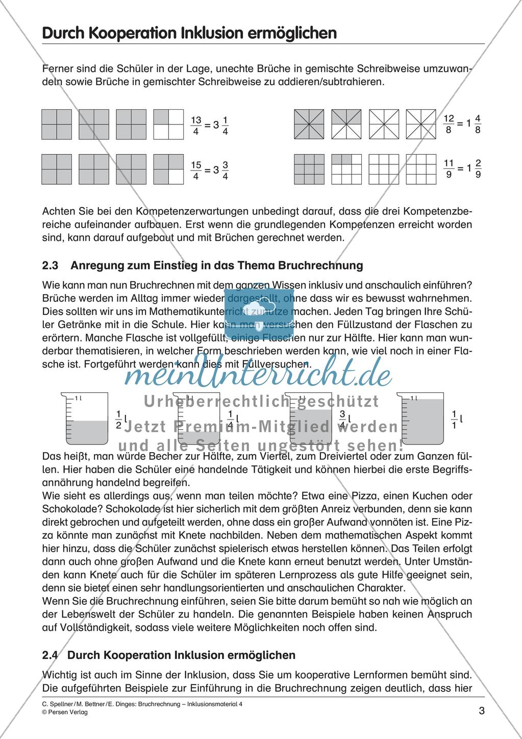 Bruchrechnung: Addition und Subtraktion Preview 5