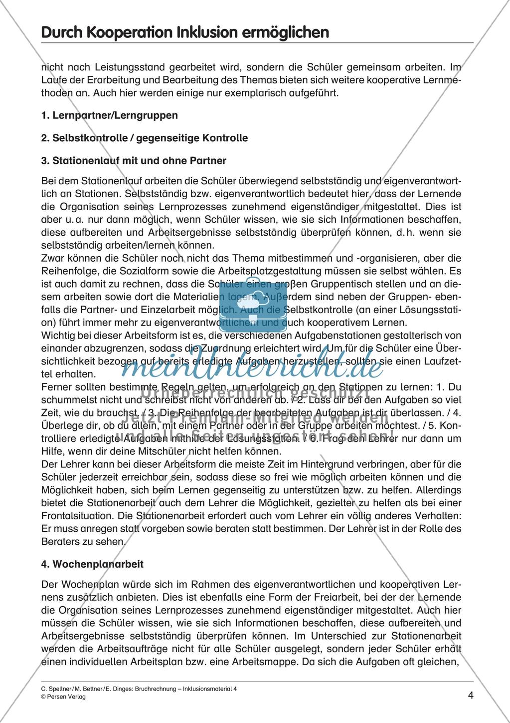 Bruchrechnung: Addition und Subtraktion Preview 6