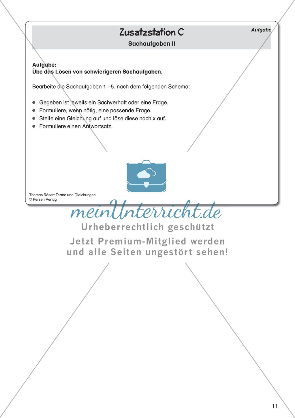 Terme und Gleichungen Preview 13