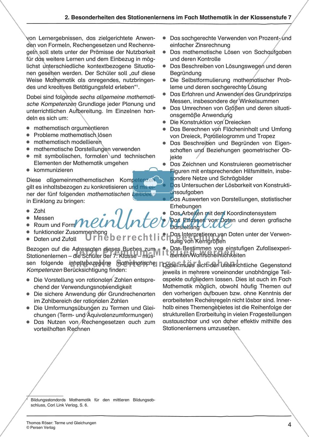 Terme und Gleichungen Preview 6