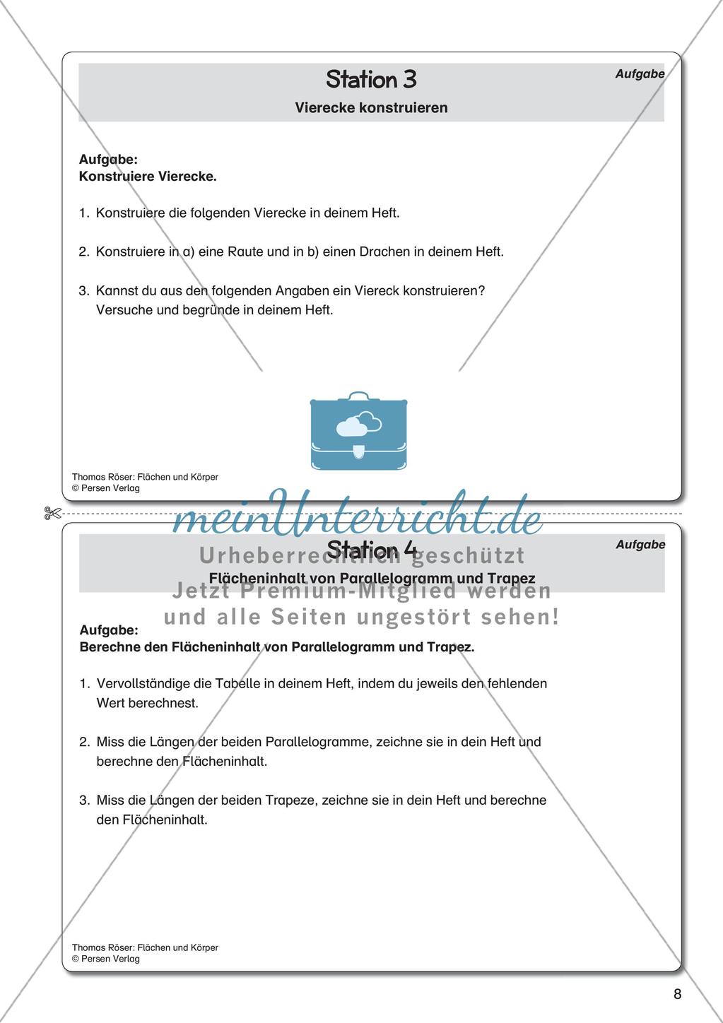 Flächen und Körper Preview 10