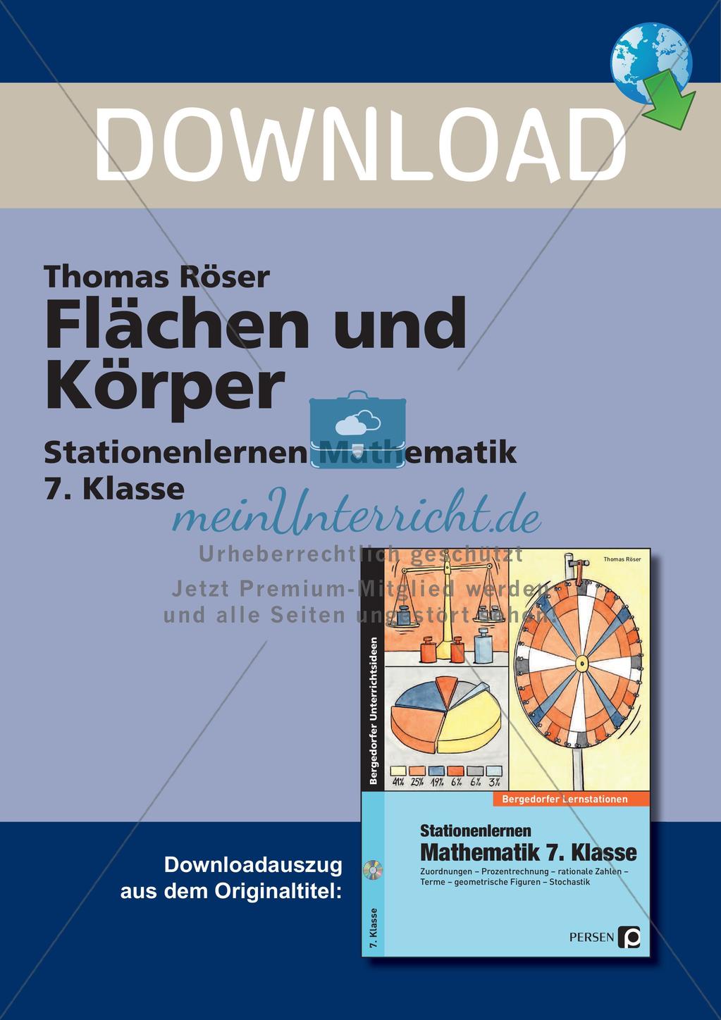 Flächen und Körper Preview 1