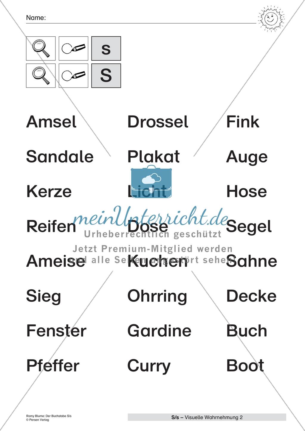 Der Buchstabe S/s Preview 10