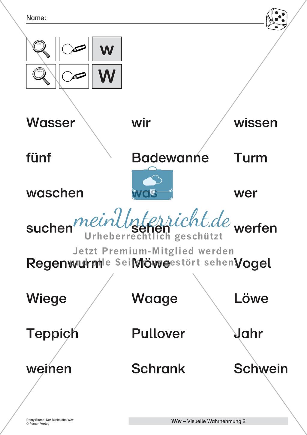 Der Buchstabe W/w Preview 10
