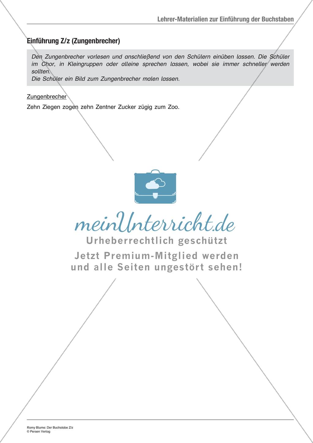 Der Buchstabe Z/z Preview 3
