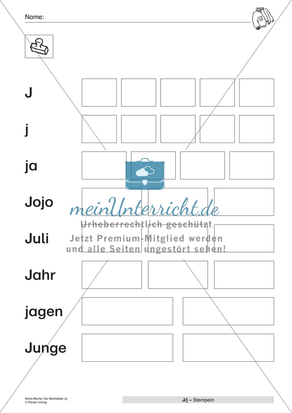 Der Buchstabe J/j Preview 11