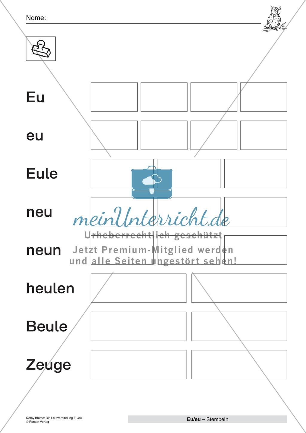 Die Lautverbindung Eu/eu Preview 11