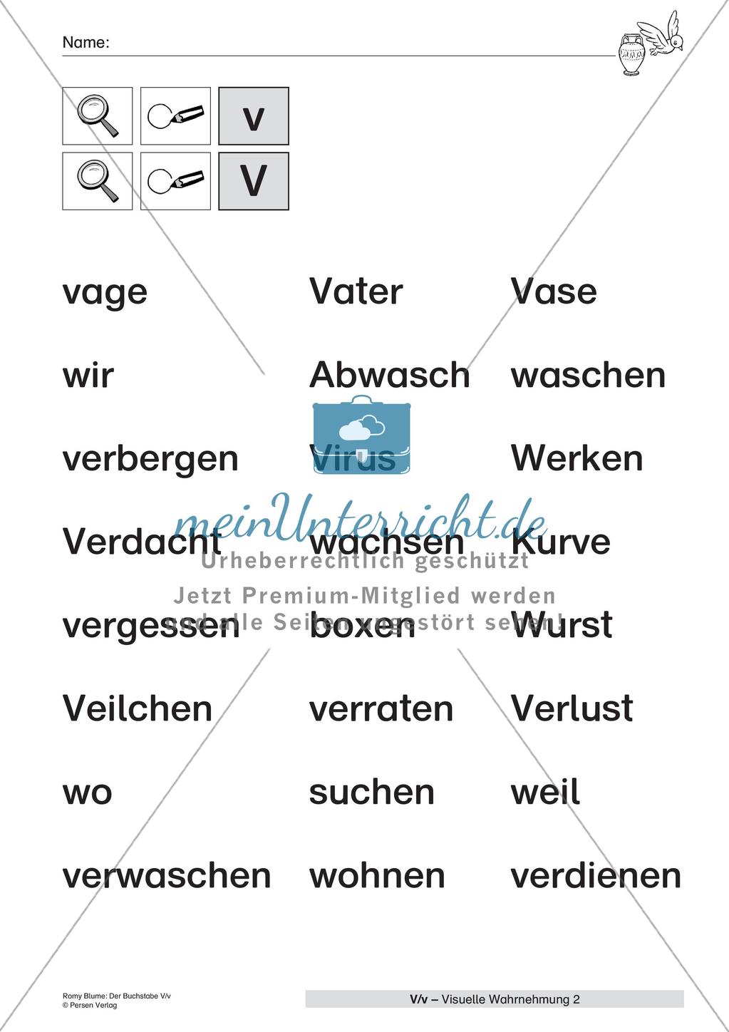 Der Buchstabe V/v Preview 10