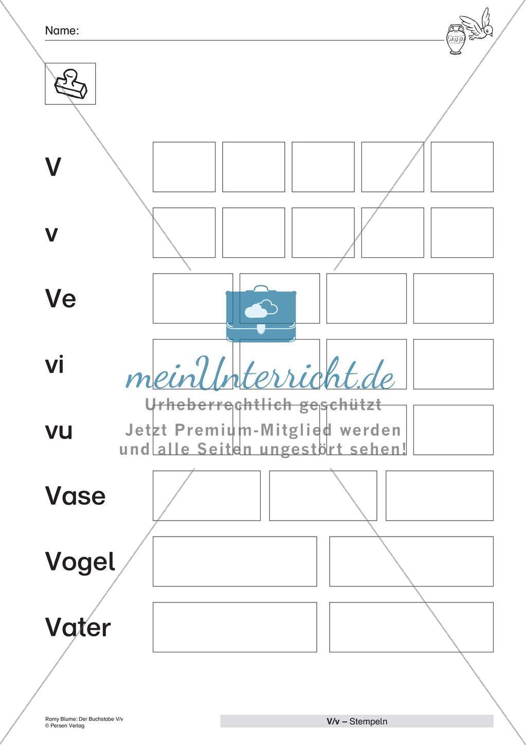 Der Buchstabe V/v Preview 11