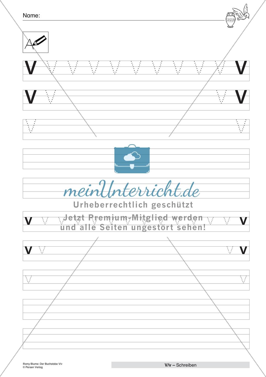 Der Buchstabe V/v Preview 6