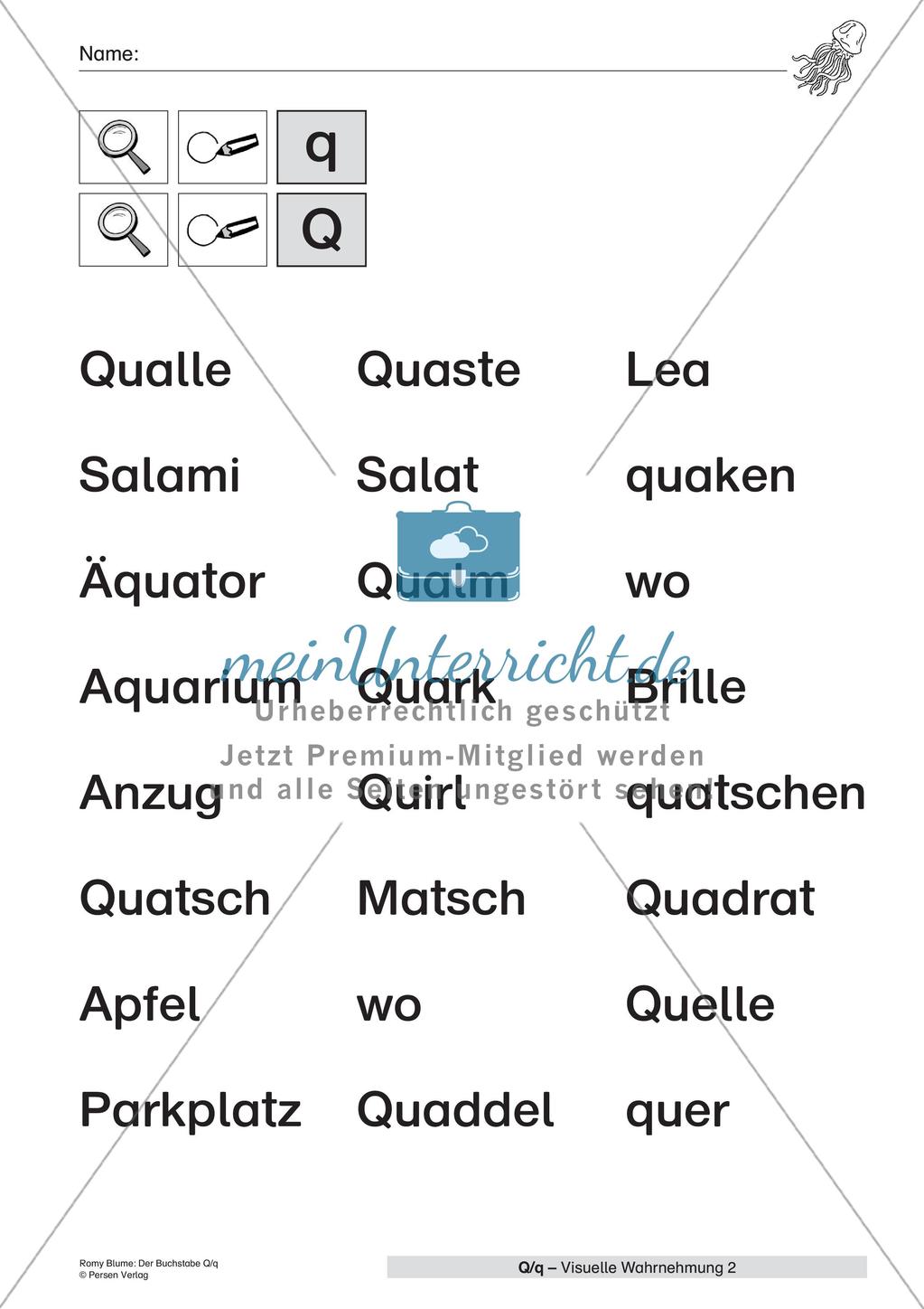 Der Buchstabe Q/q Preview 10