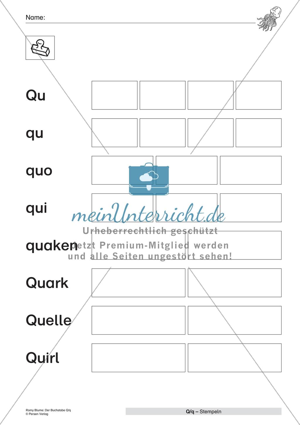 Der Buchstabe Q/q Preview 11
