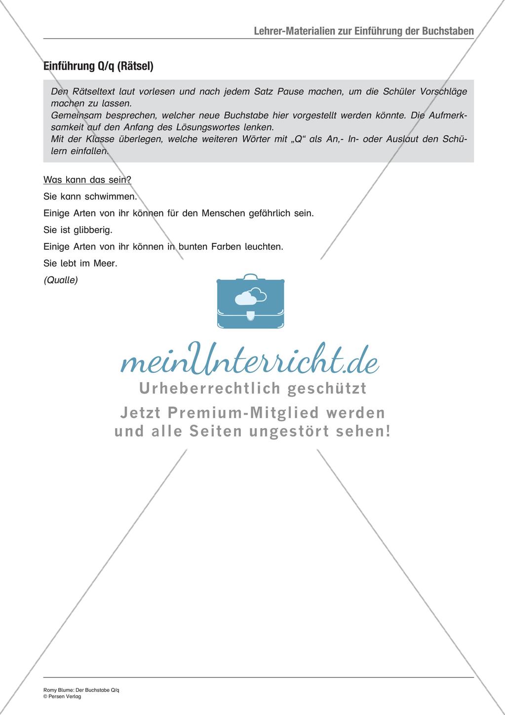 Der Buchstabe Q/q Preview 3