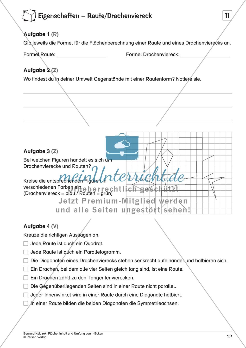 Flächeninhalt und Umfang: n-Ecke Preview 14