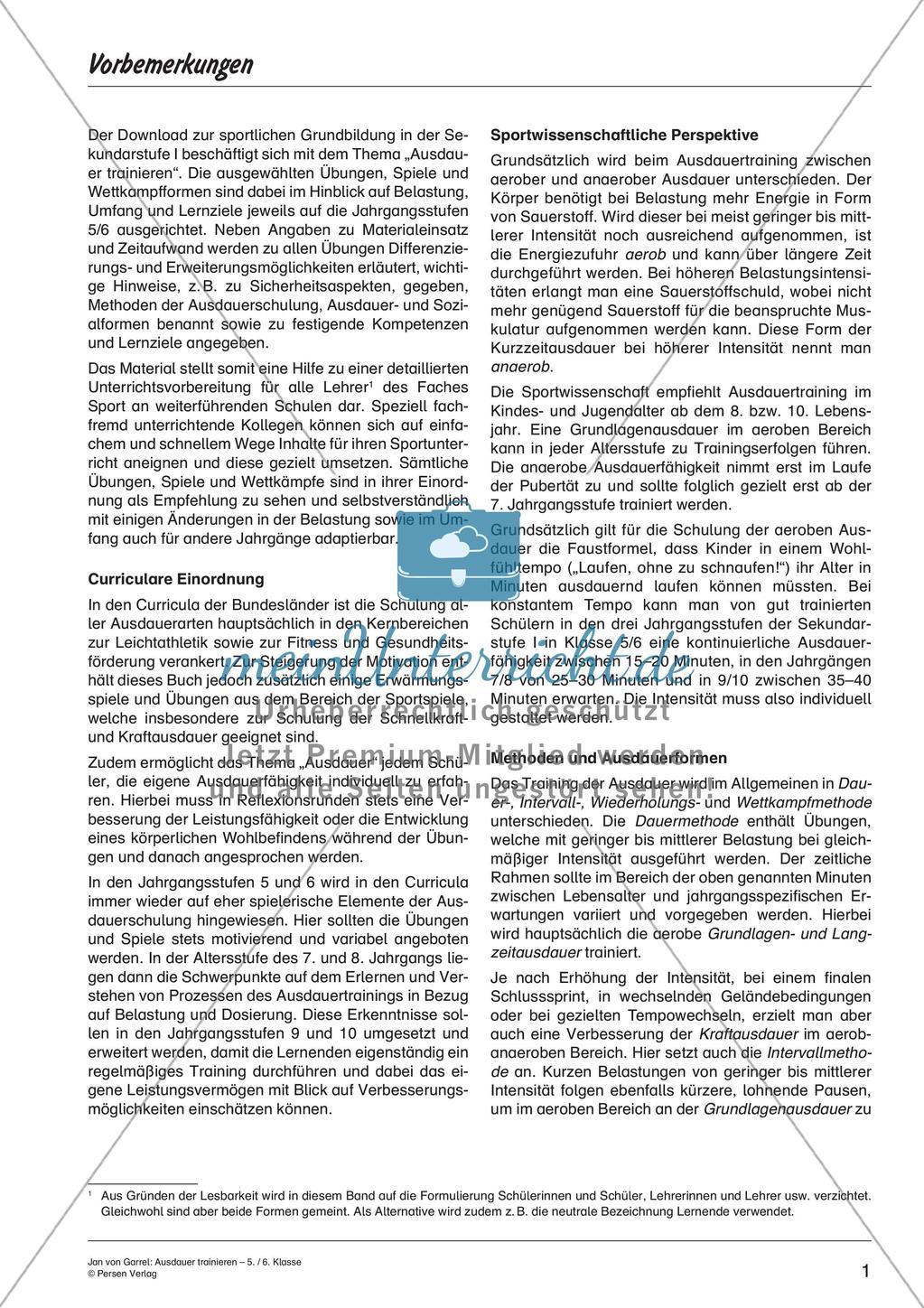 Spielesammlung: Ausdauertraining Preview 3