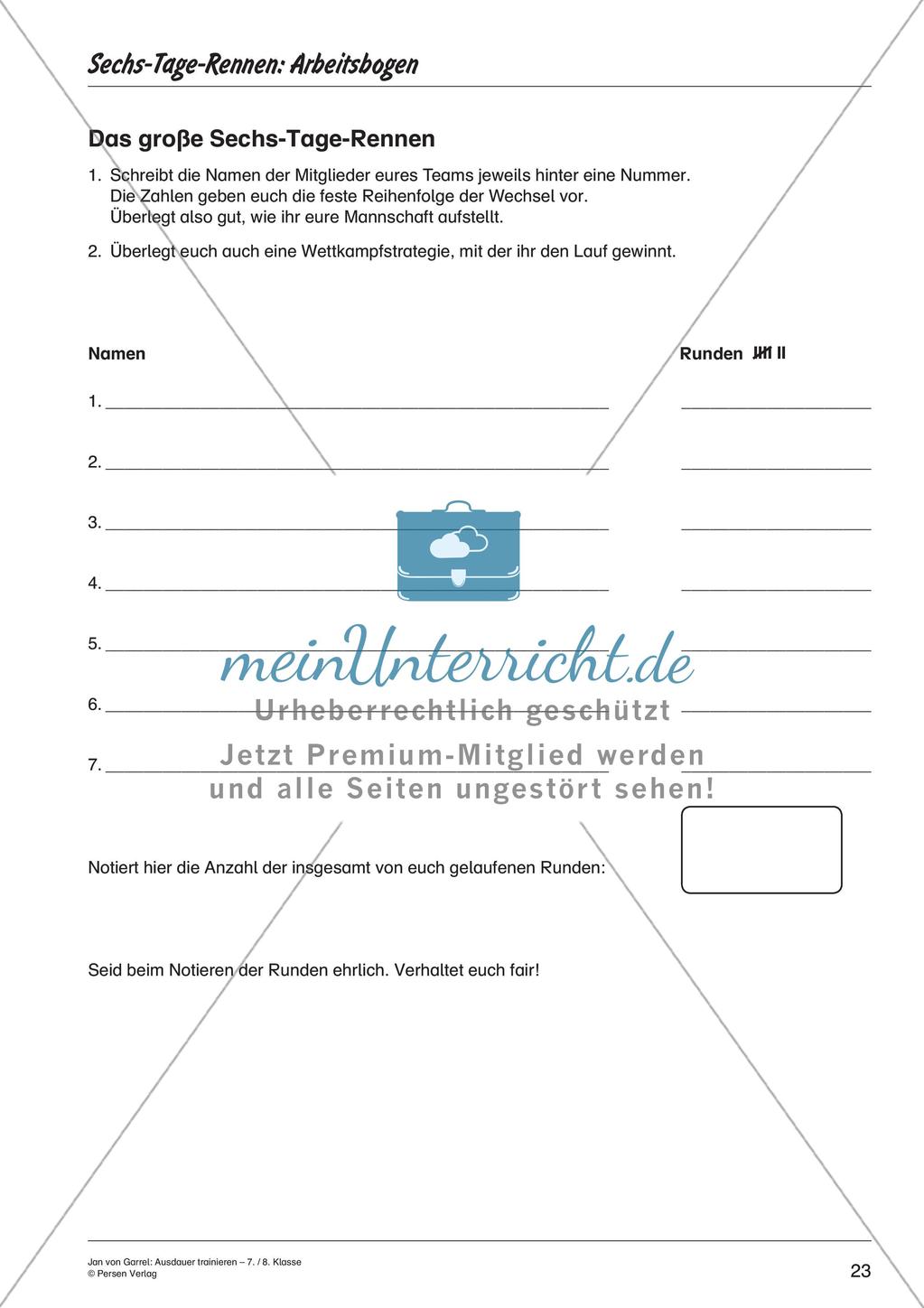 Übungssammlung: Ausdauertraining Preview 25