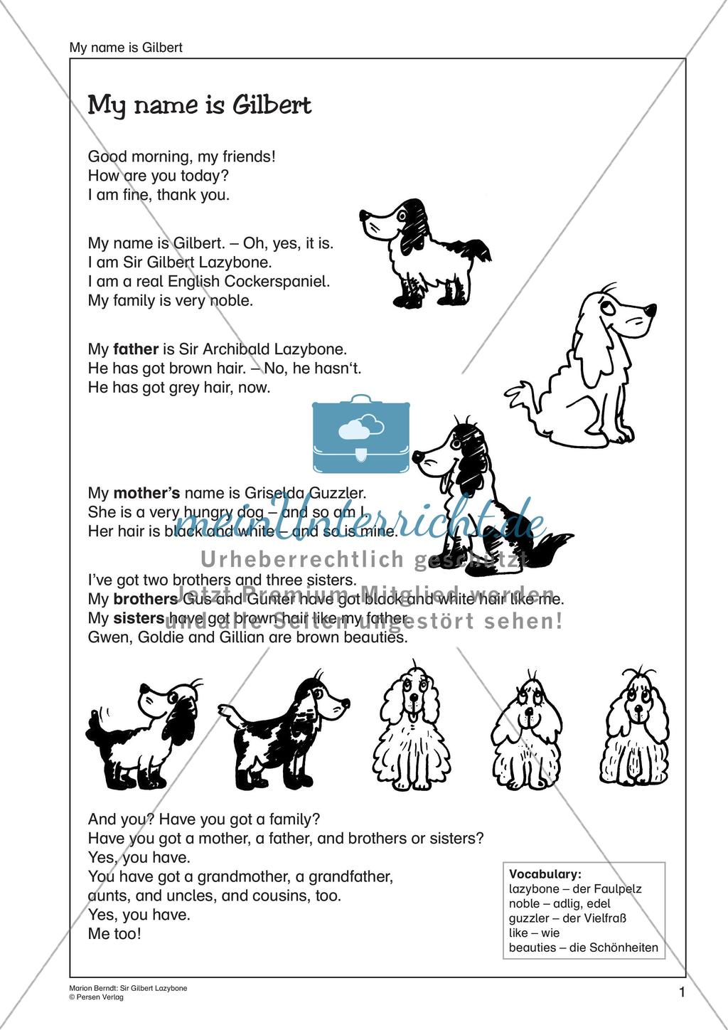 Wortschatzarbeit: Familie und Zuhause Preview 3
