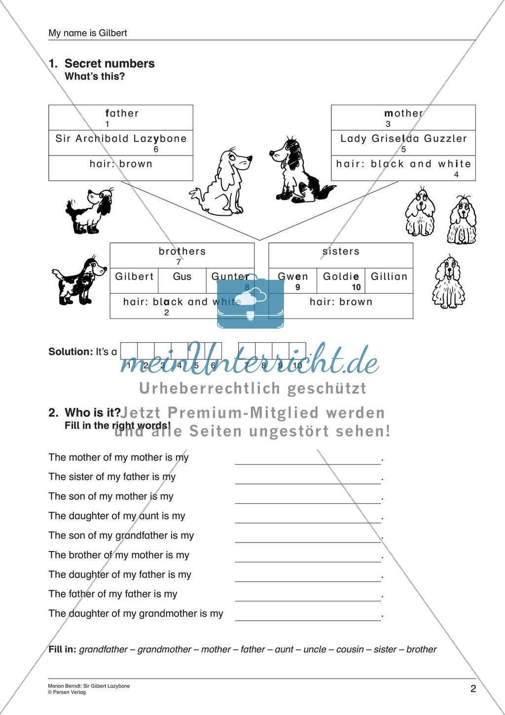 Wortschatzarbeit: Familie und Zuhause Preview 4