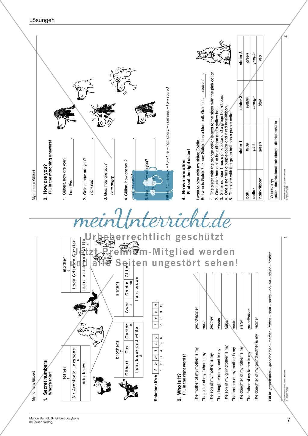 Wortschatzarbeit: Familie und Zuhause Preview 9
