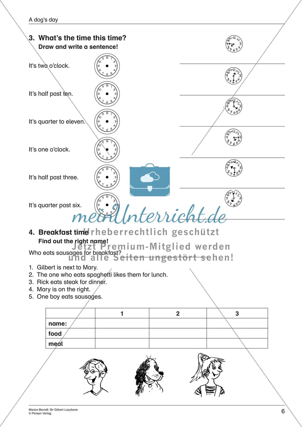 Wortschatzarbeit: Obst und Uhrzeit Preview 8