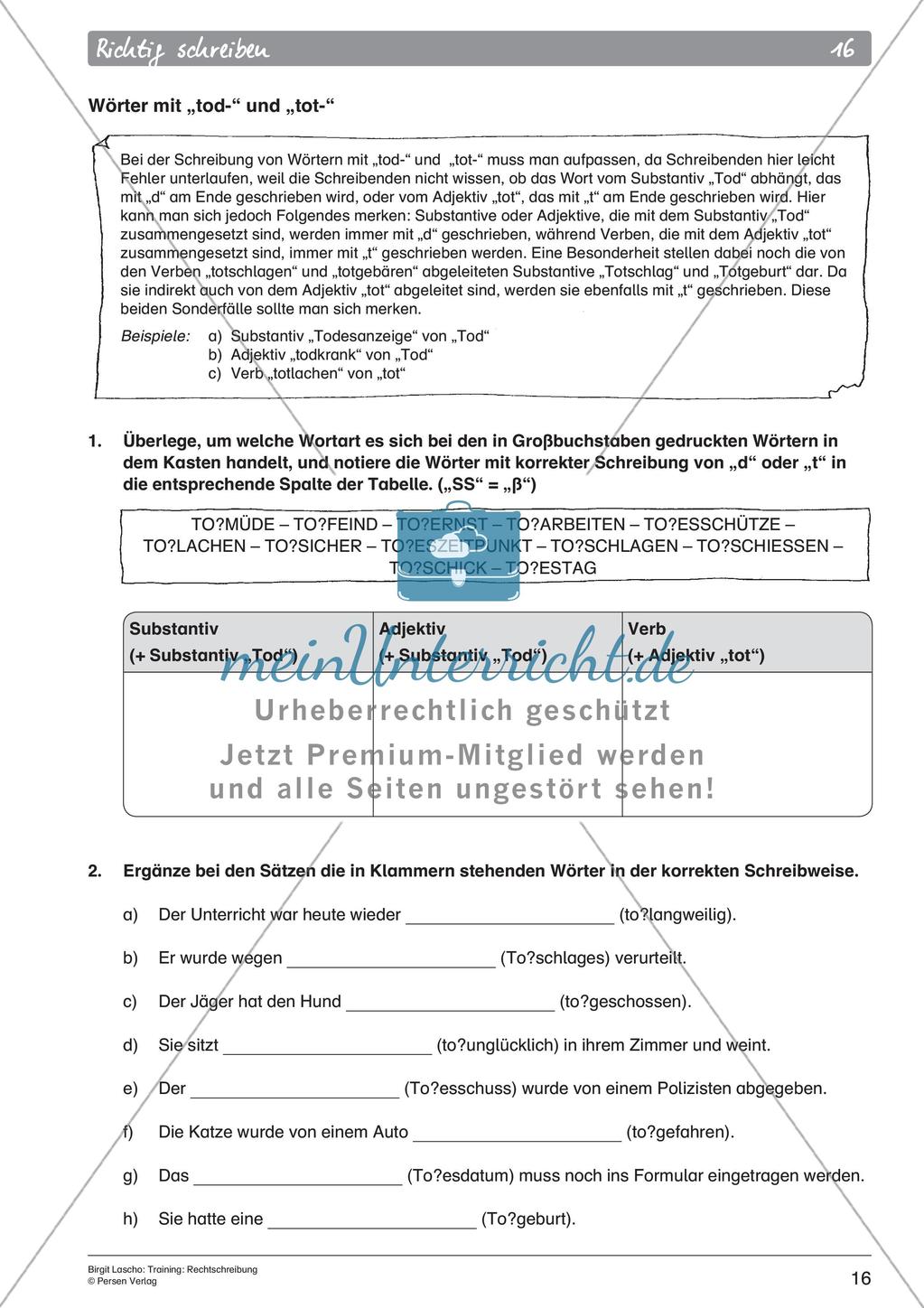 Rechtschreibtraining Preview 18