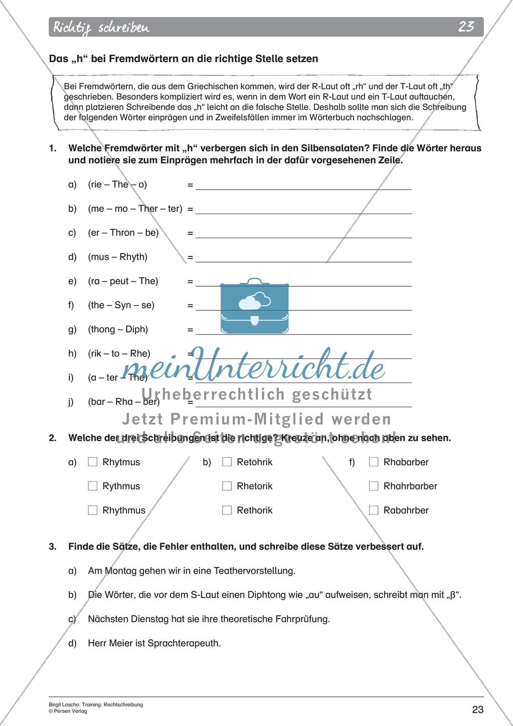 Rechtschreibtraining Preview 25