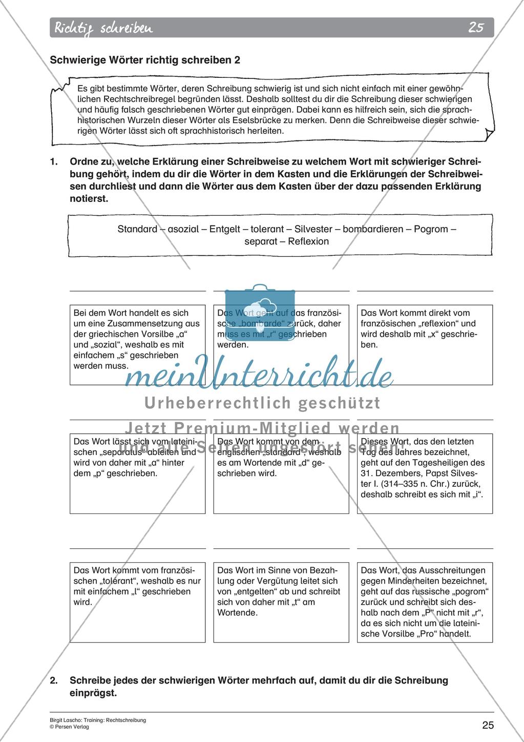 Rechtschreibtraining Preview 27