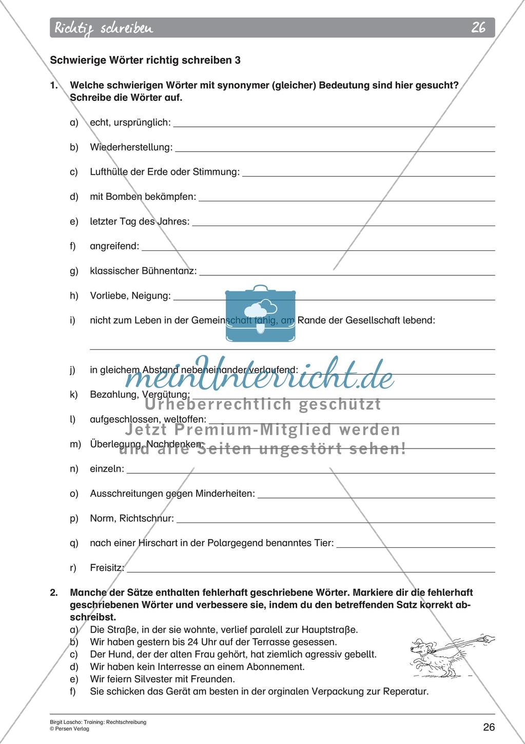 Rechtschreibtraining Preview 28