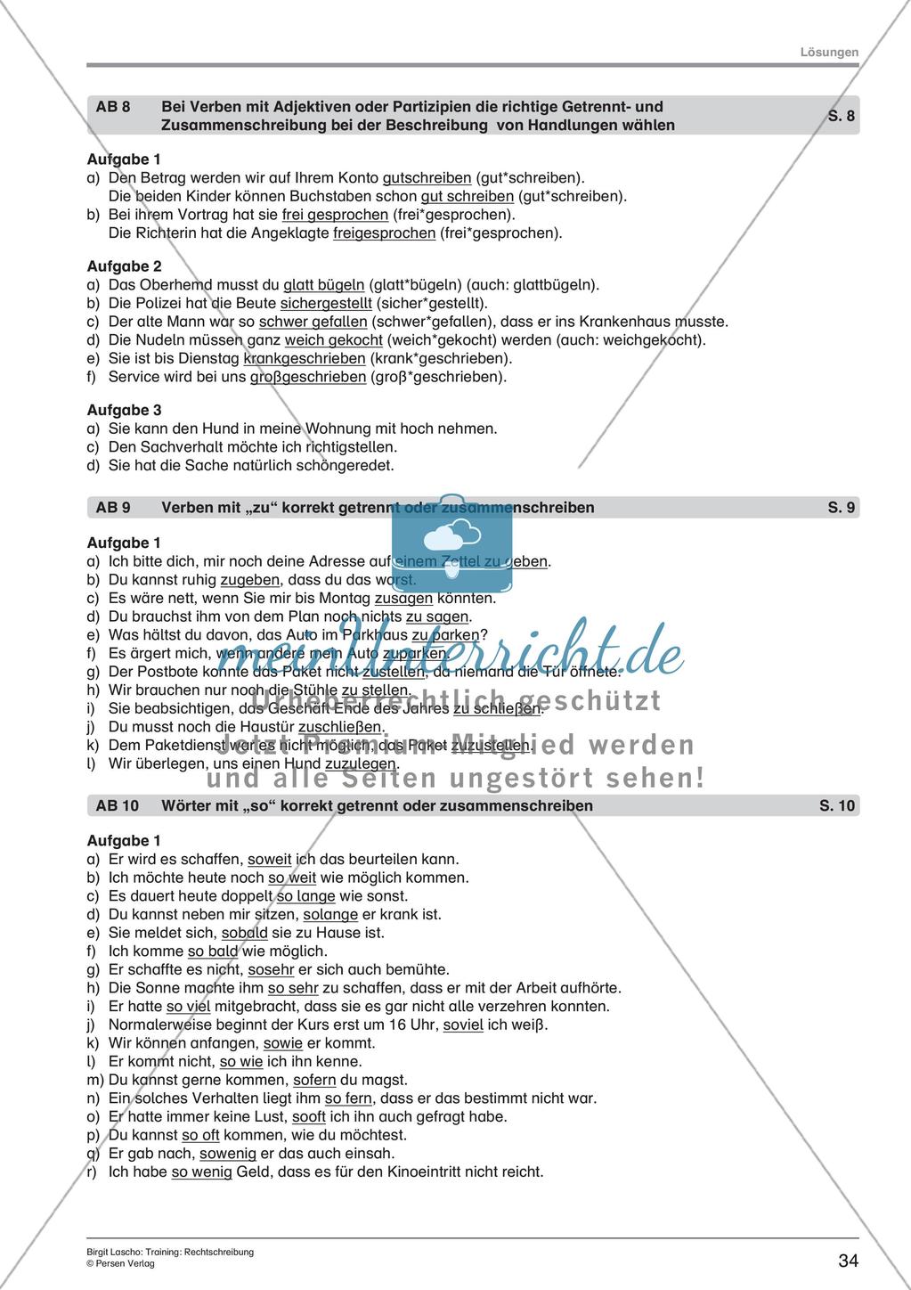 Rechtschreibtraining Preview 36