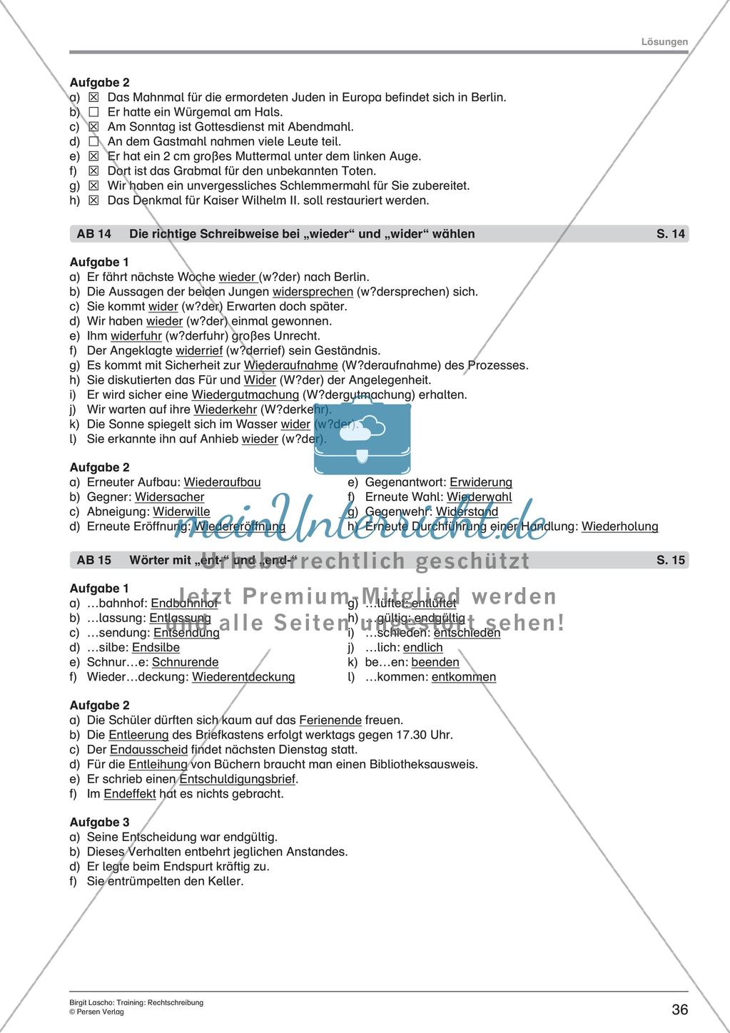Rechtschreibtraining Preview 38