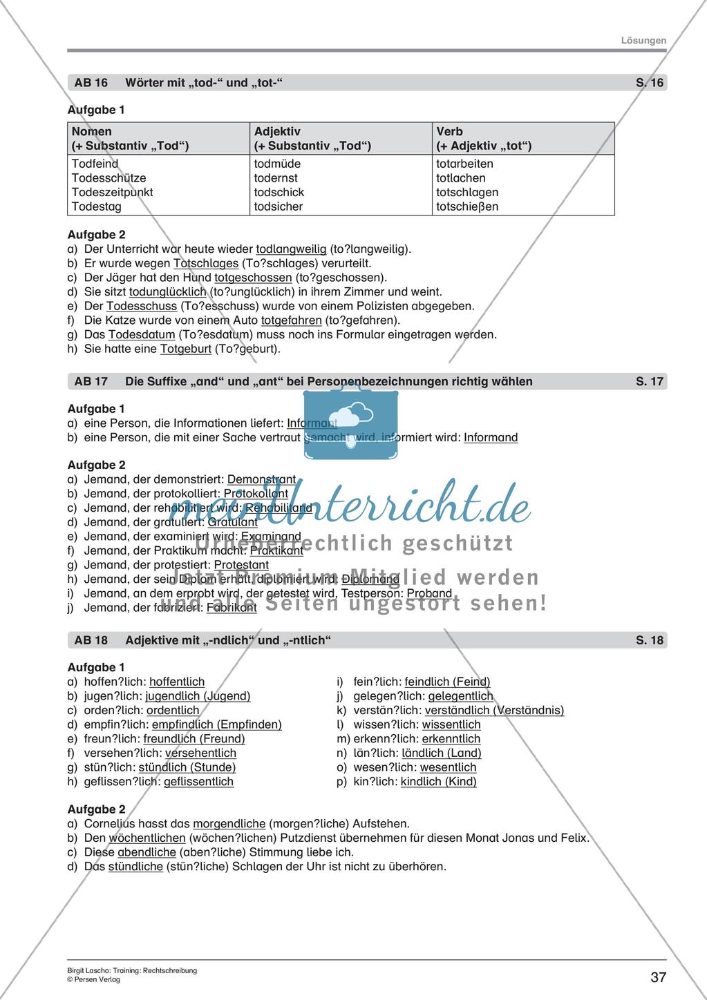 Rechtschreibtraining Preview 39