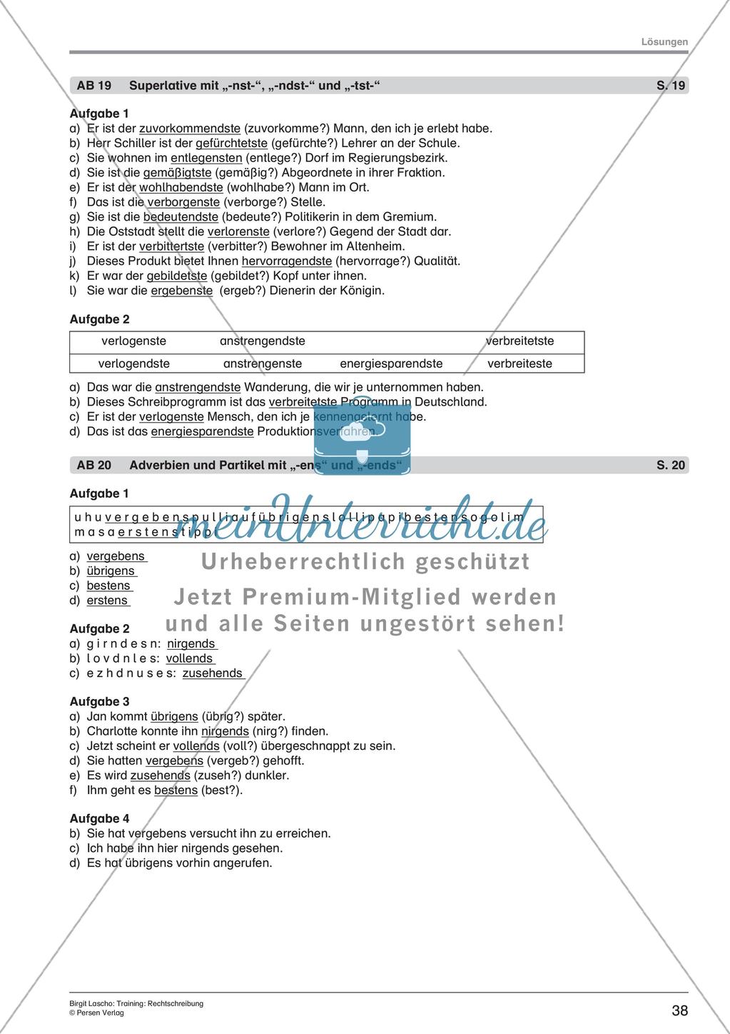 Rechtschreibtraining Preview 40