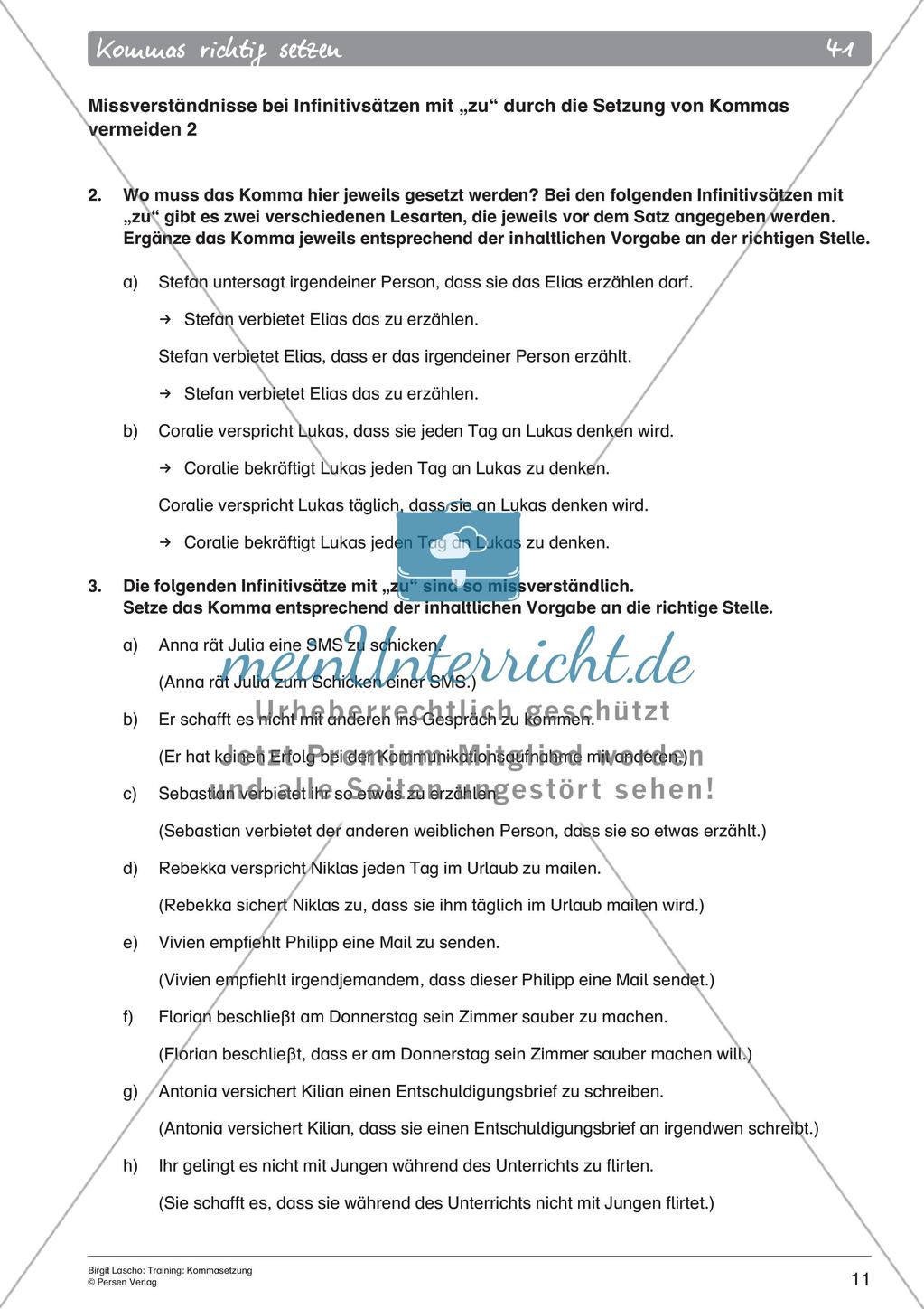 Rechtschreibtraining: Kommasetzung Preview 13