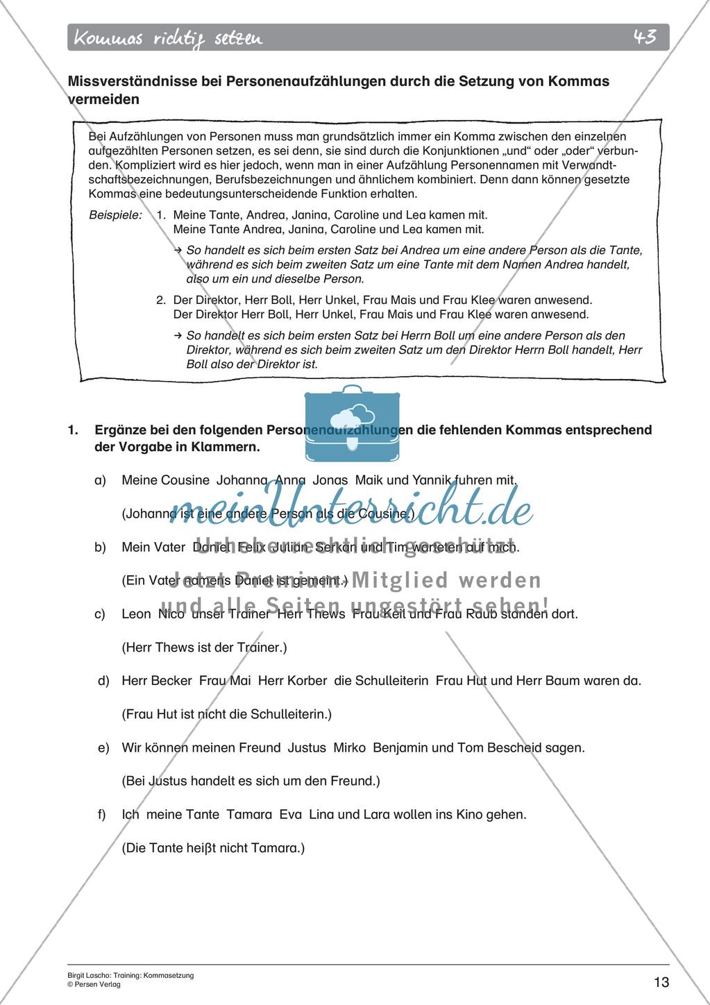 Rechtschreibtraining: Kommasetzung Preview 15