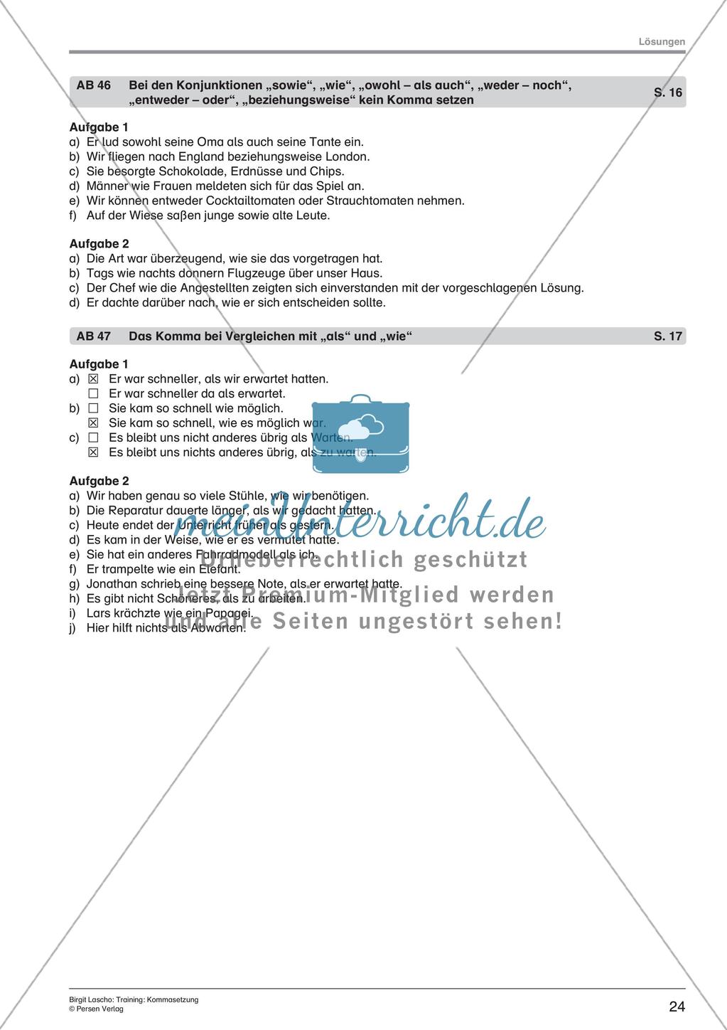 Rechtschreibtraining: Kommasetzung Preview 26