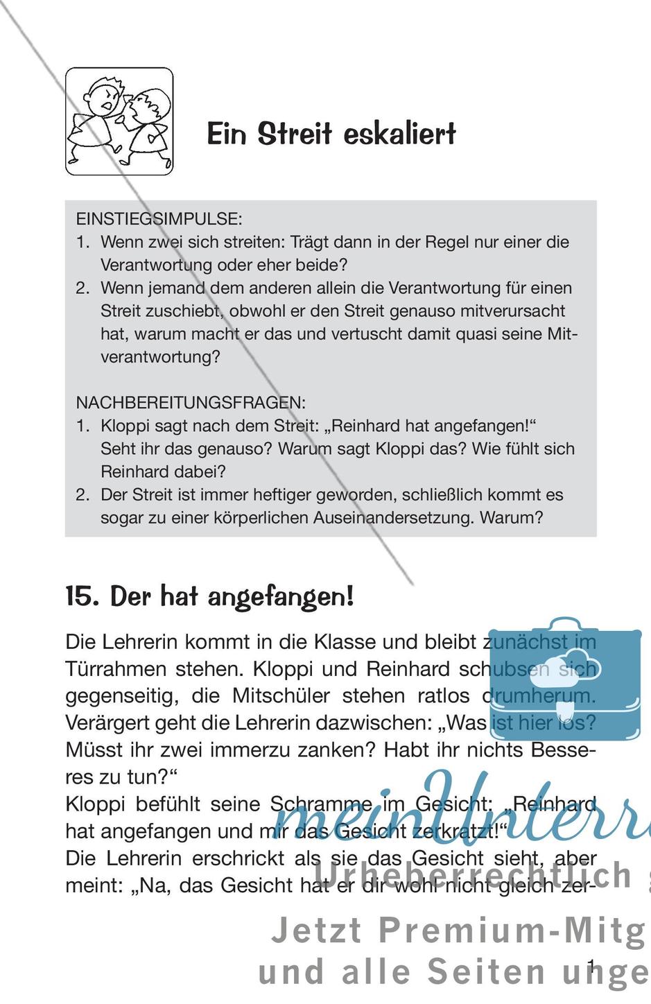 Streitgeschichten zum Thema Eskalation eines Streits Preview 3