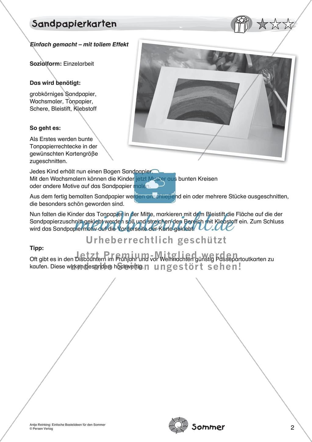 Einfache Bastelideen für den Sommer Preview 4