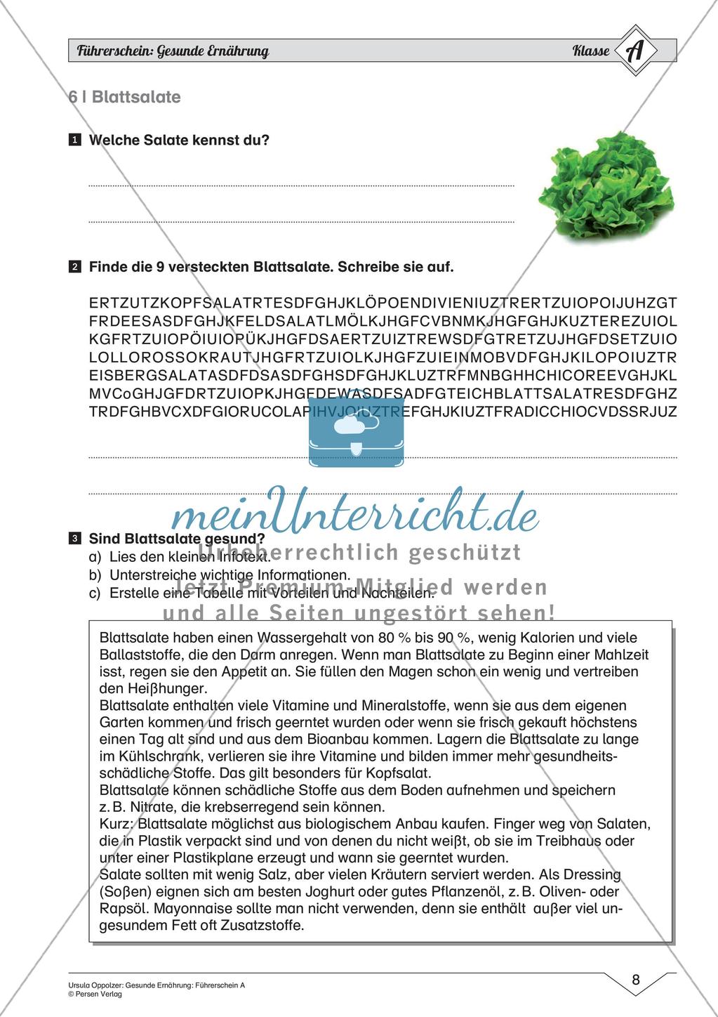 Gesunde Ernährung: Einfaches Niveau Preview 10