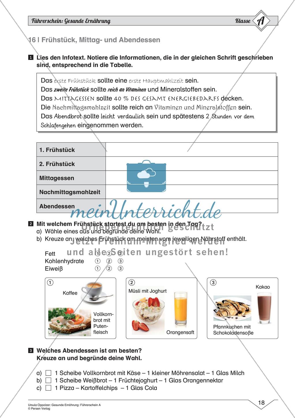 Gesunde Ernährung: Einfaches Niveau Preview 20