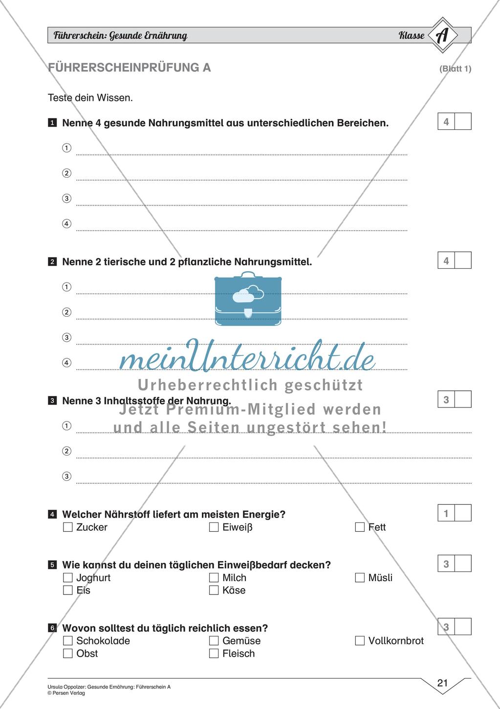 Gesunde Ernährung: Einfaches Niveau Preview 23