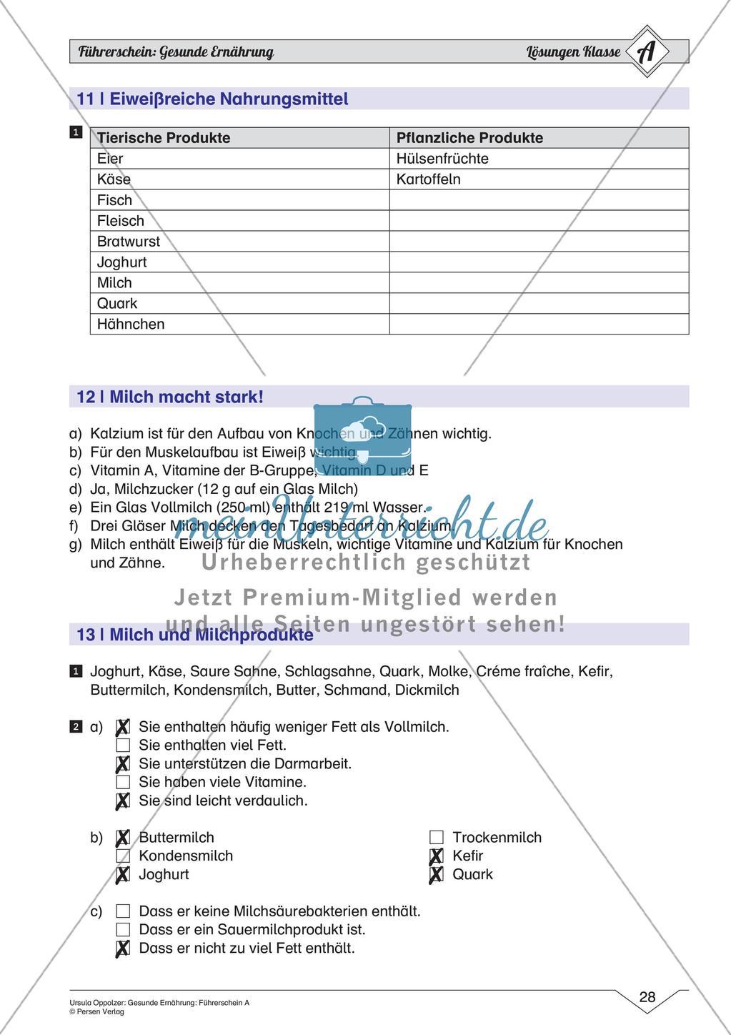 Gesunde Ernährung: Einfaches Niveau Preview 30