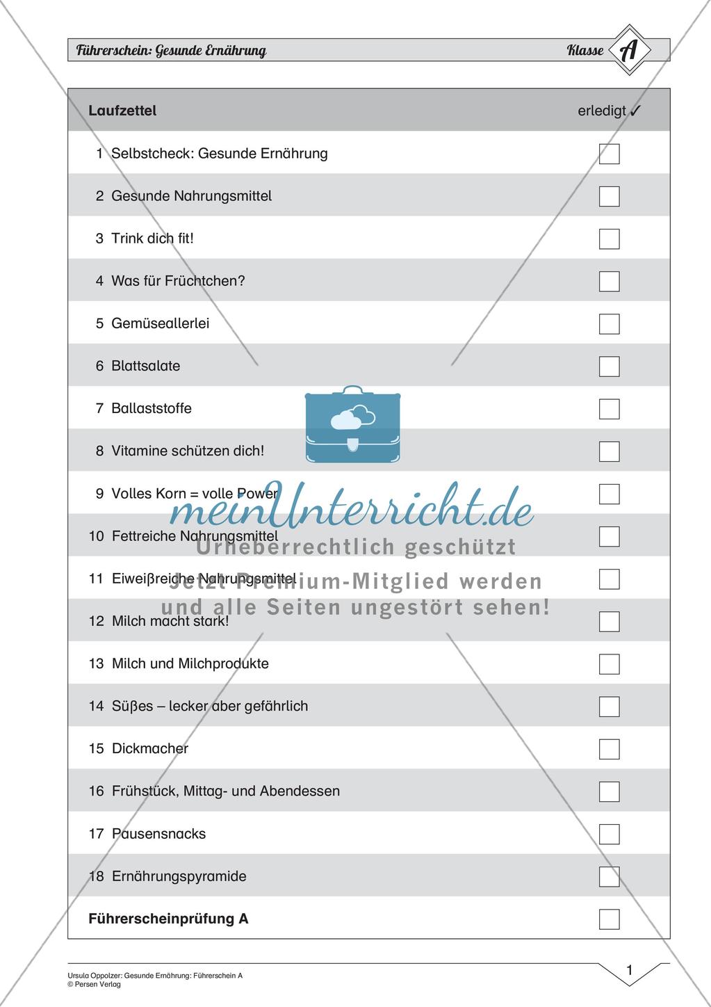 Gesunde Ernährung: Einfaches Niveau Preview 3