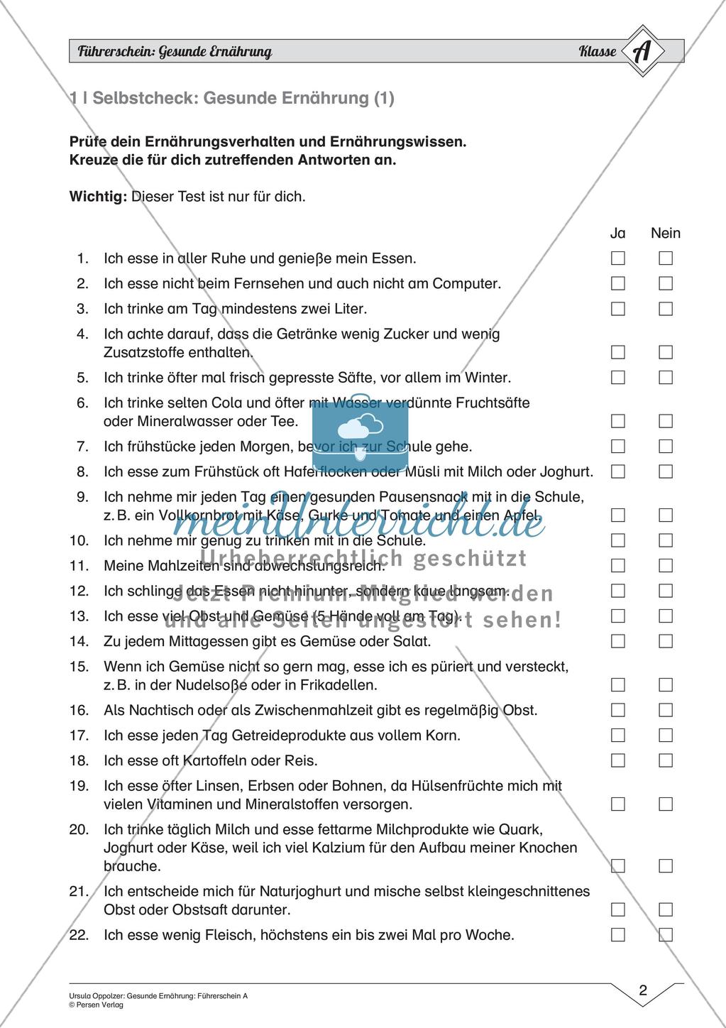 Gesunde Ernährung: Einfaches Niveau Preview 4