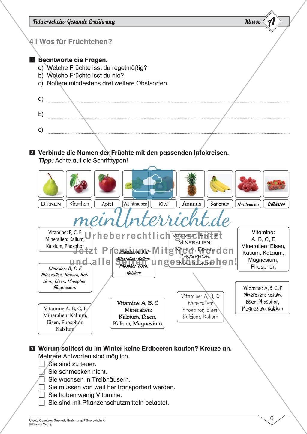 Gesunde Ernährung: Einfaches Niveau Preview 8