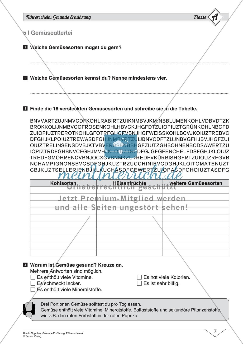 Gesunde Ernährung: Einfaches Niveau Preview 9