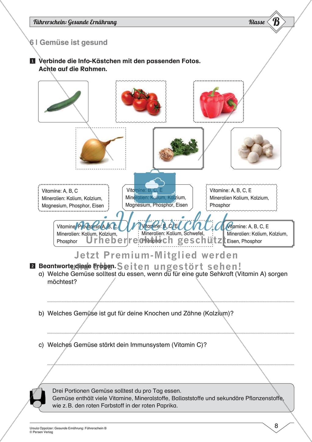 Gesunde Ernährung: Mittleres Niveau Preview 10