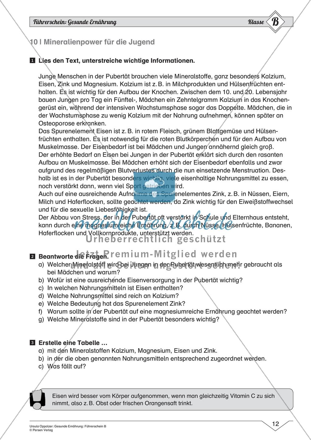 Gesunde Ernährung: Mittleres Niveau Preview 14