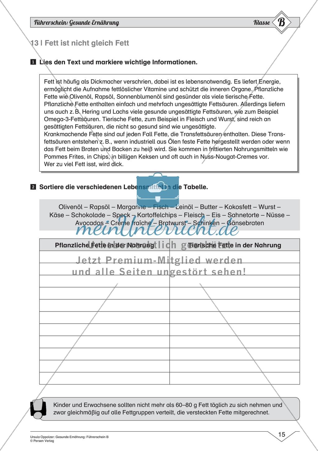 Gesunde Ernährung: Mittleres Niveau Preview 17
